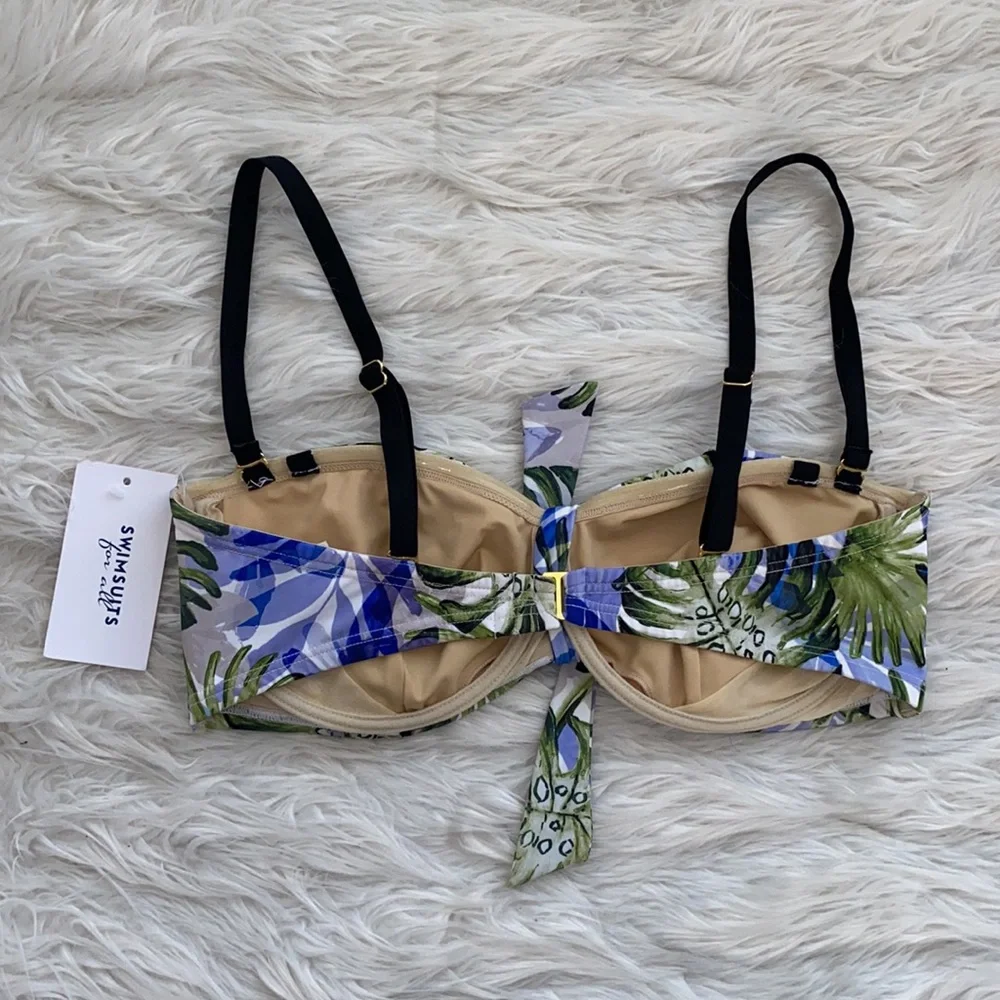 Swimsuits For All | Palm Leaf Bikini Top